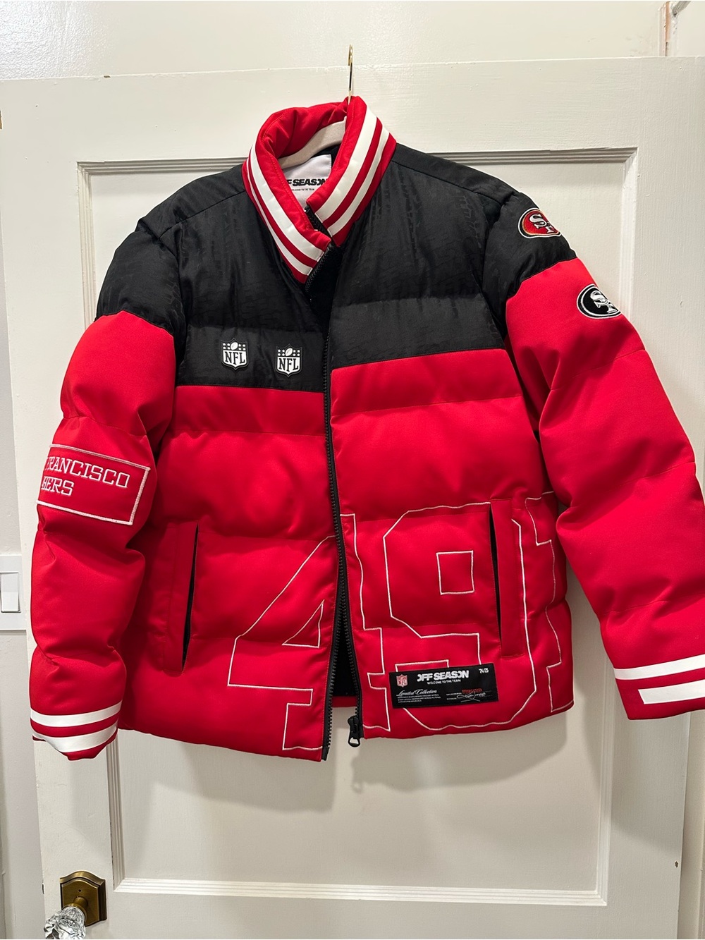 NFL San Francisco 49ers Puffer Coat *READ*
